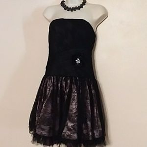 Black prom party dress